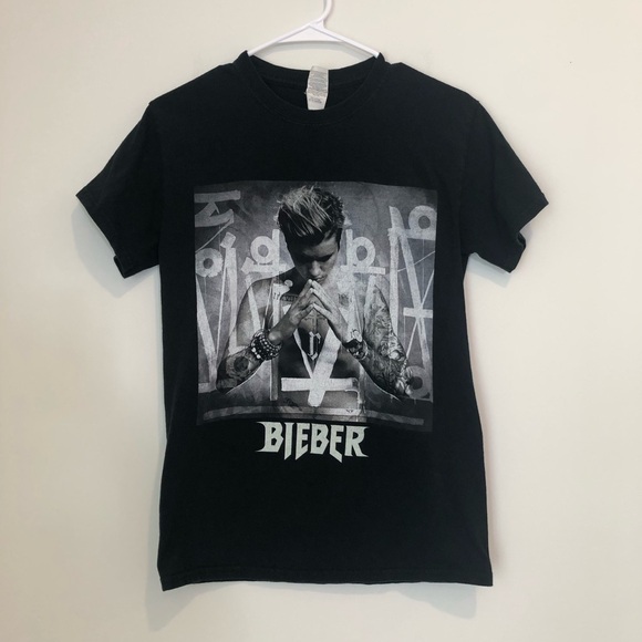 Justin Bieber Purpose Tour Small Black T-shirt - Picture 1 of 2